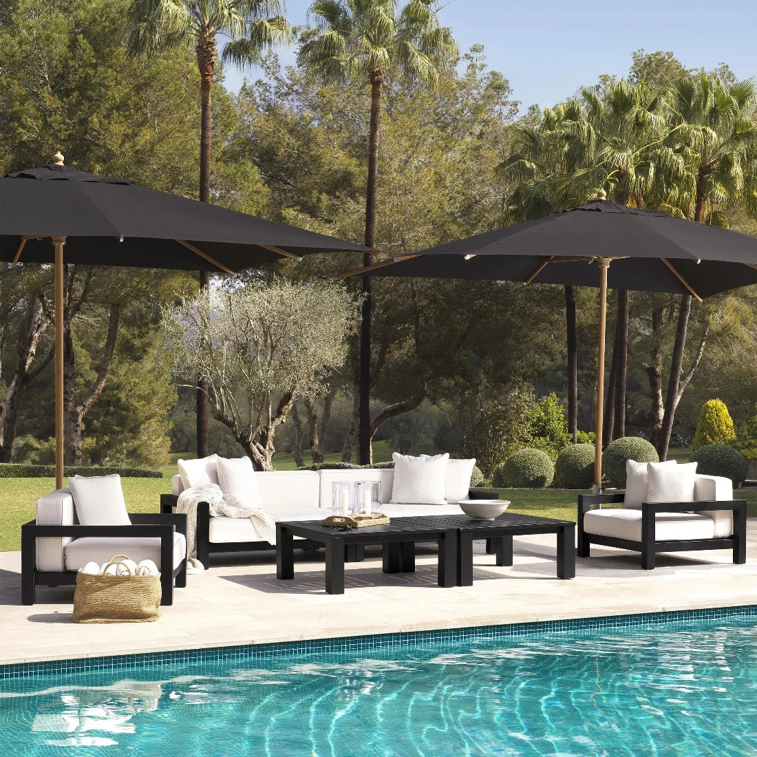 Eichholtz Outdoor armchair Cap-Antibes black
