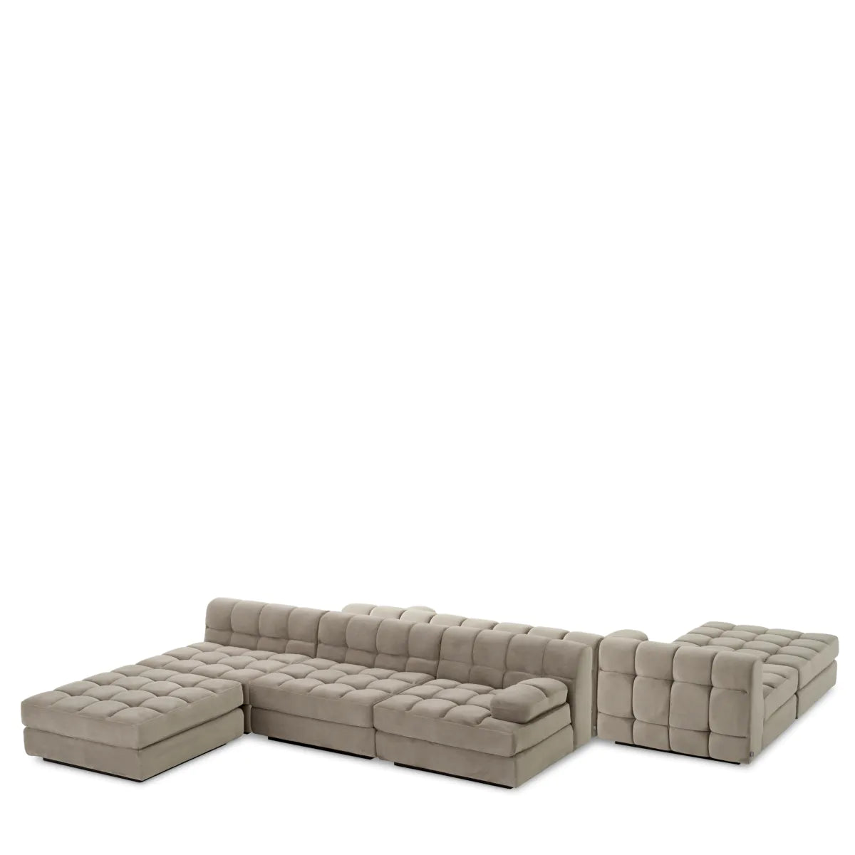 Sofa Eichholtz Dean middle greige velvet
