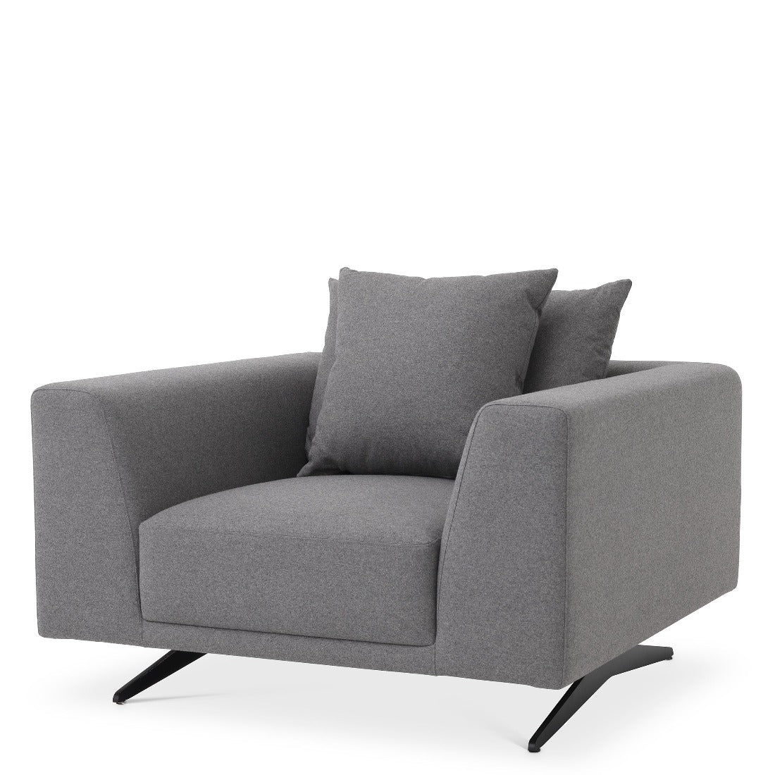 Eichholtz Sessel Endless grau Wolle