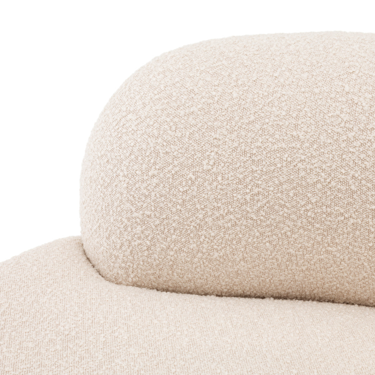 Sofa Eichholtz Björn Rond bouclé crème