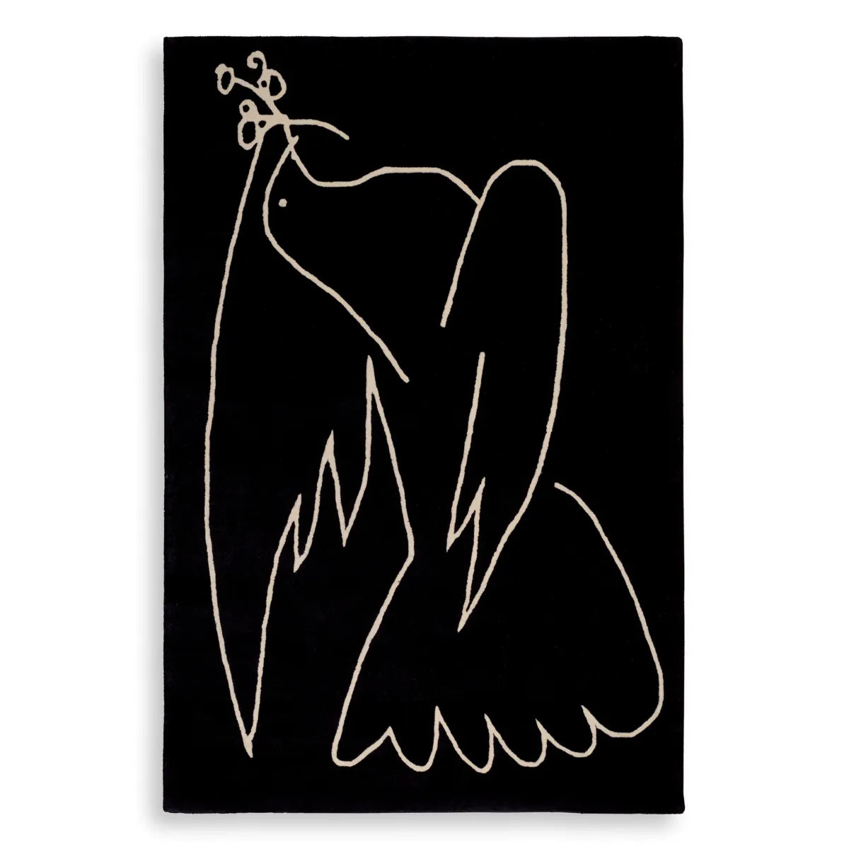 Eichholtz rug Piccione black