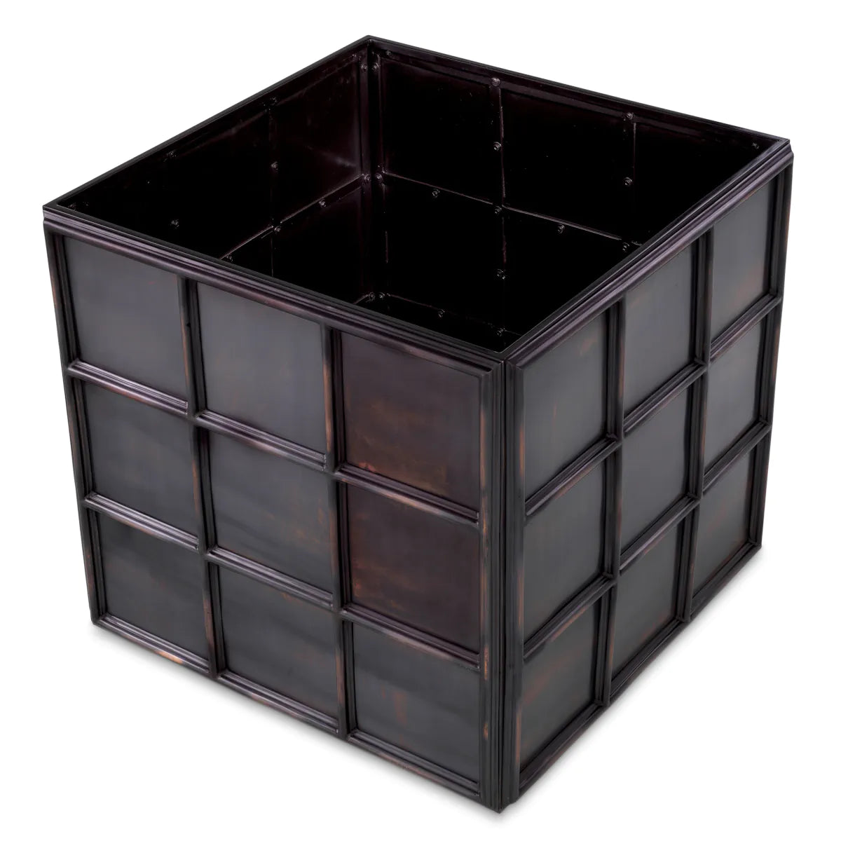Bac à plantes Eichholtz Grid L bronze antique