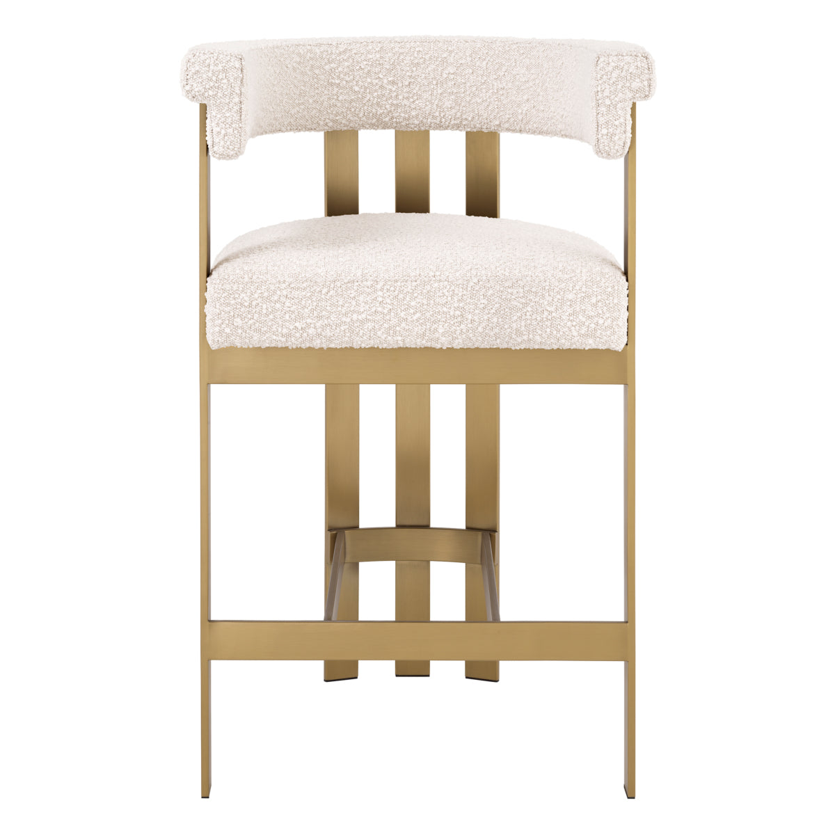 Counter stool Eichholtz Clubhouse bouclé cream
