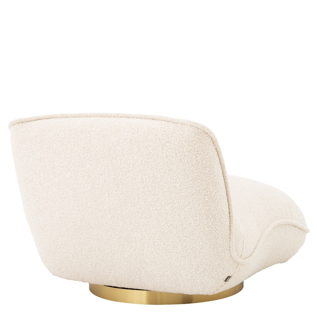 Chaise pivotante Eichholtz Relax bouclé crème