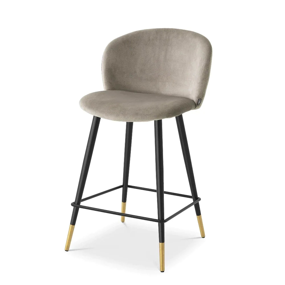 counter stool aanrechtstoel volante eichholtz velvet beige
