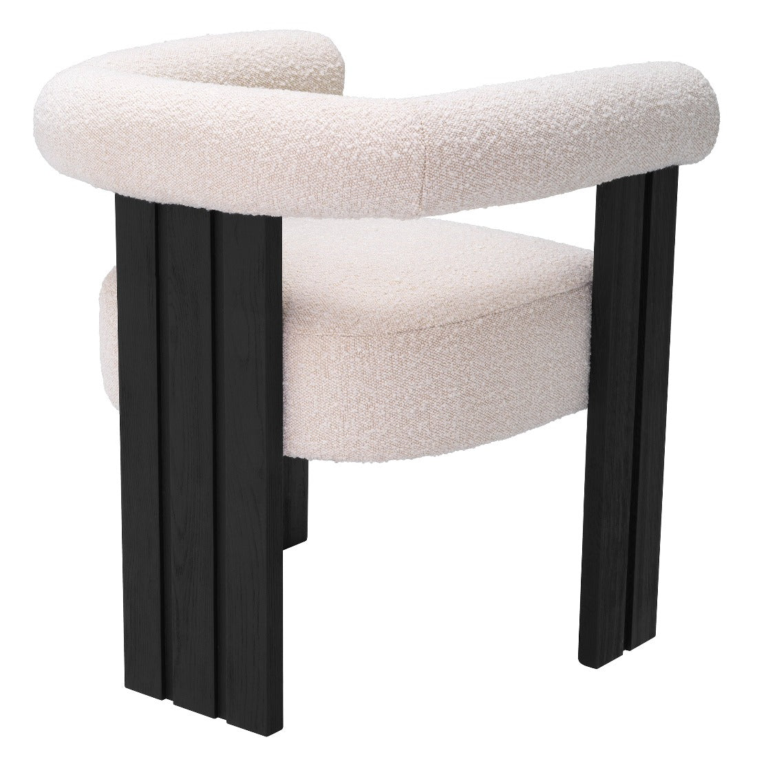 Dining chair Eichholtz Percy bouclé cream eetkamerstoel
