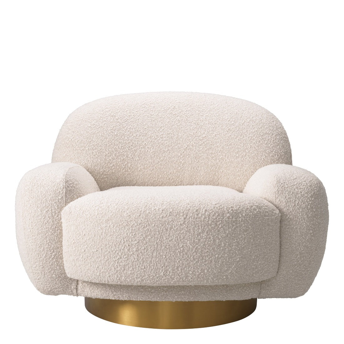 Swivel chair Eichholtz Udine bouclé cream