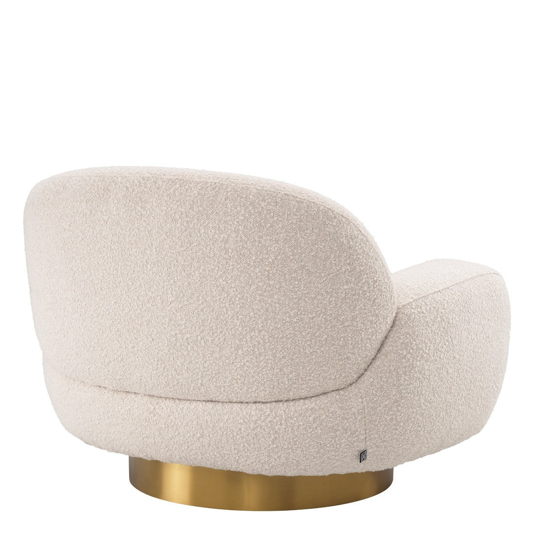 Swivel chair Eichholtz Udine bouclé cream