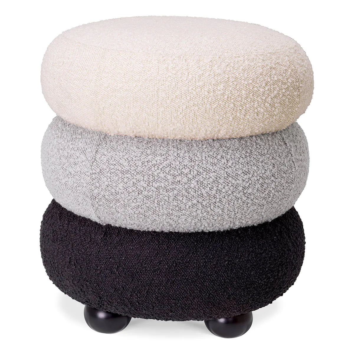 Eichholtz stool Tulum bouclé trio