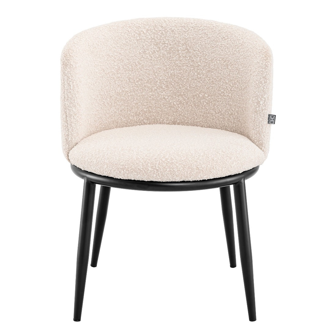 Dining chair Eichholtz Filmore bouclé cream eetkamerstoel