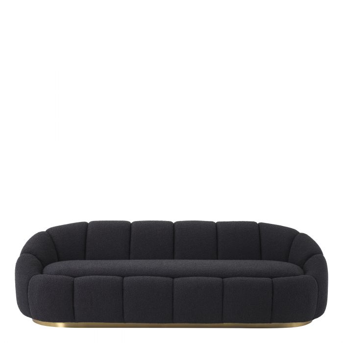Sofa Eichholtz Inger Bouclé black