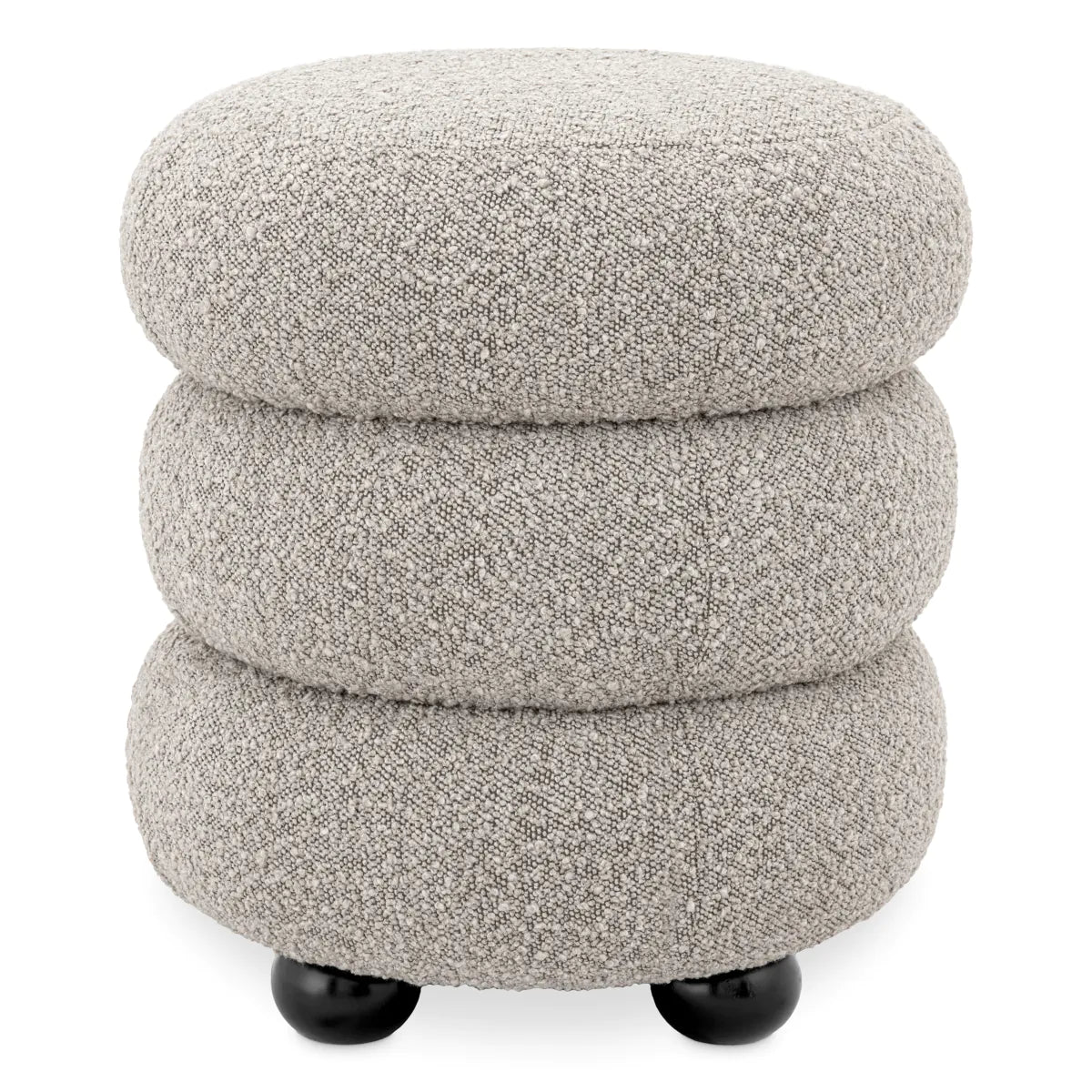 Eichholtz stool Tulum bouclé grey