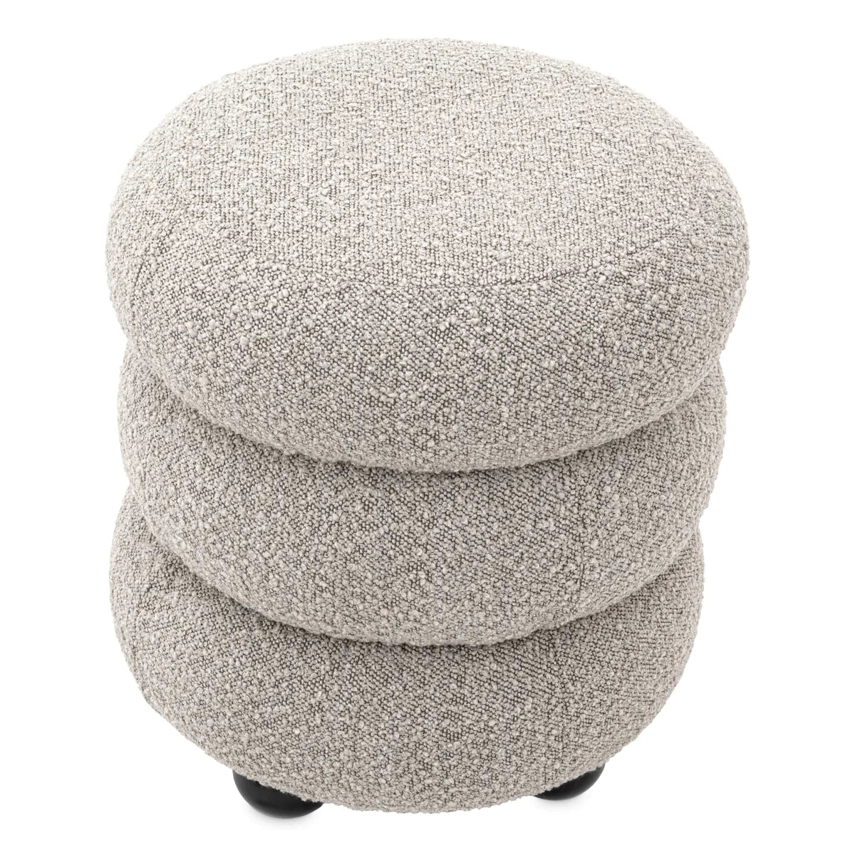 Eichholtz stool Tulum bouclé grey