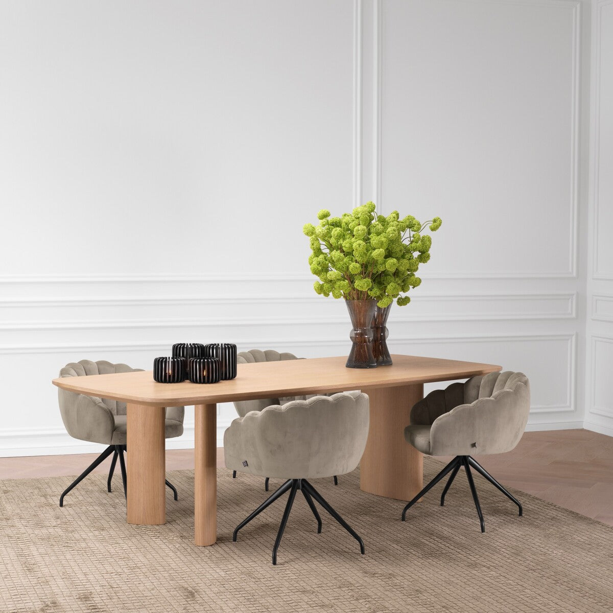 Dining table Eichholtz Harmonie S Natural eetkamertafel 