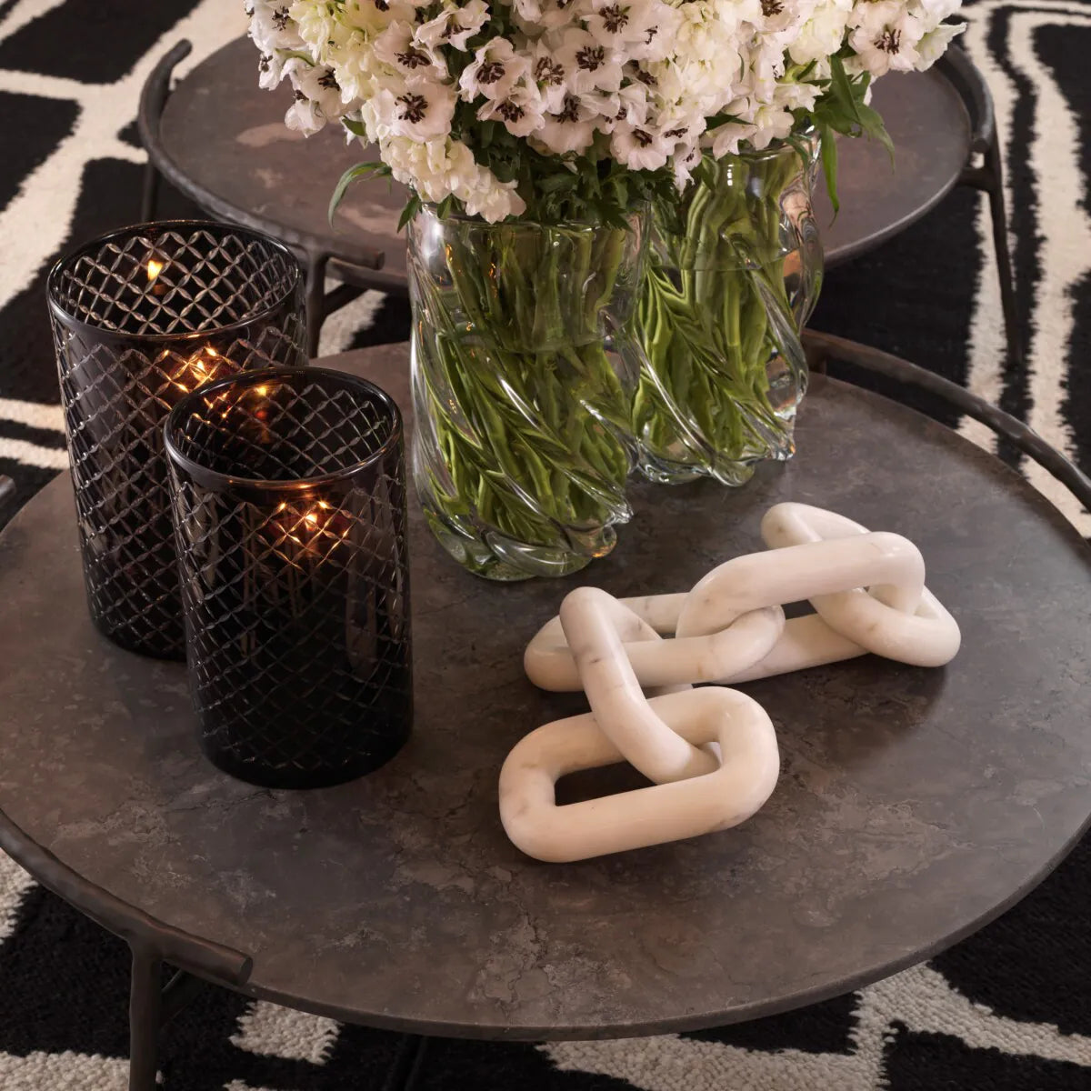 Object Eichholtz Salda white marble