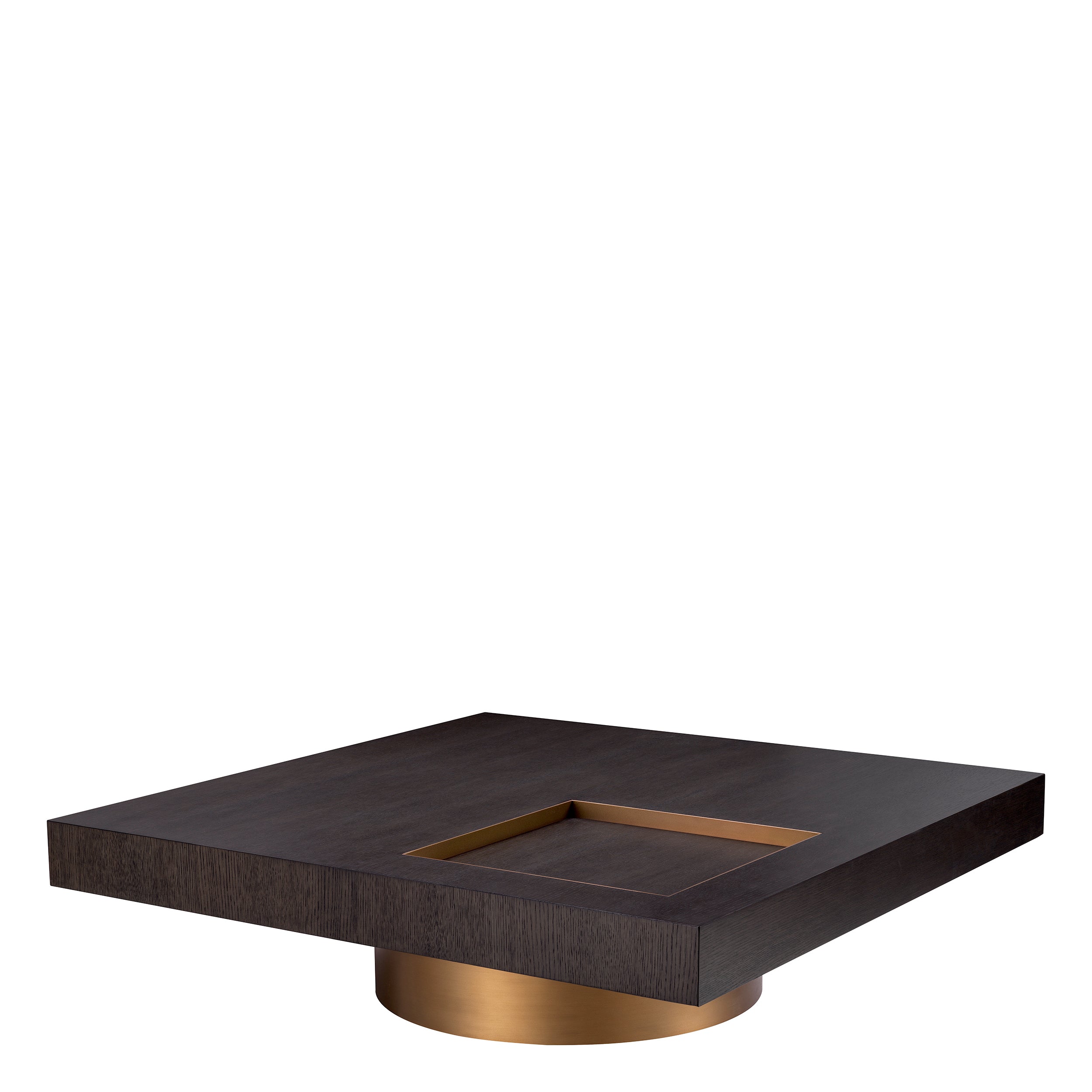 Table basse Eichholtz Otus carrée en laiton