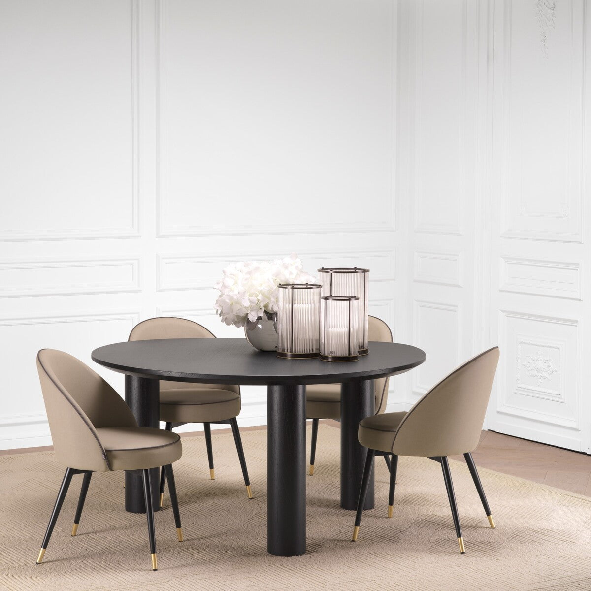 Eichholtz eetkamertafel Lombardo zwart