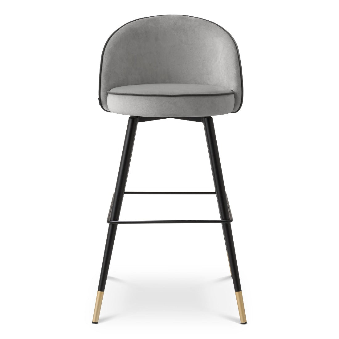 Bar stool Eichholtz Cooper light grey velvet
