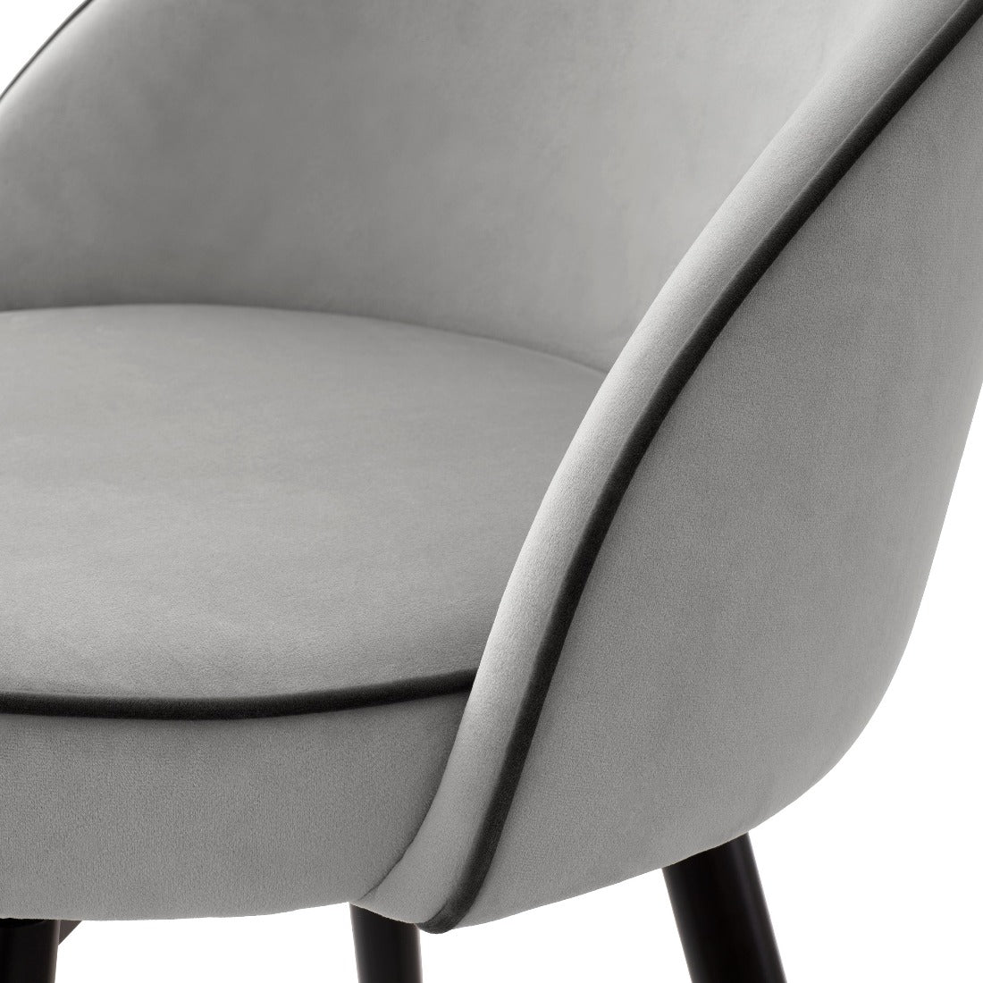 Bar stool Eichholtz Cooper light grey velvet