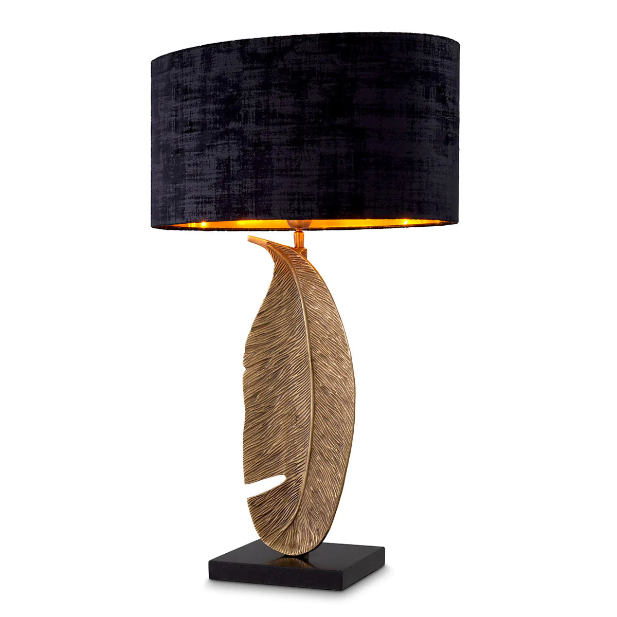 Eichholtz table lamp Foglia brass