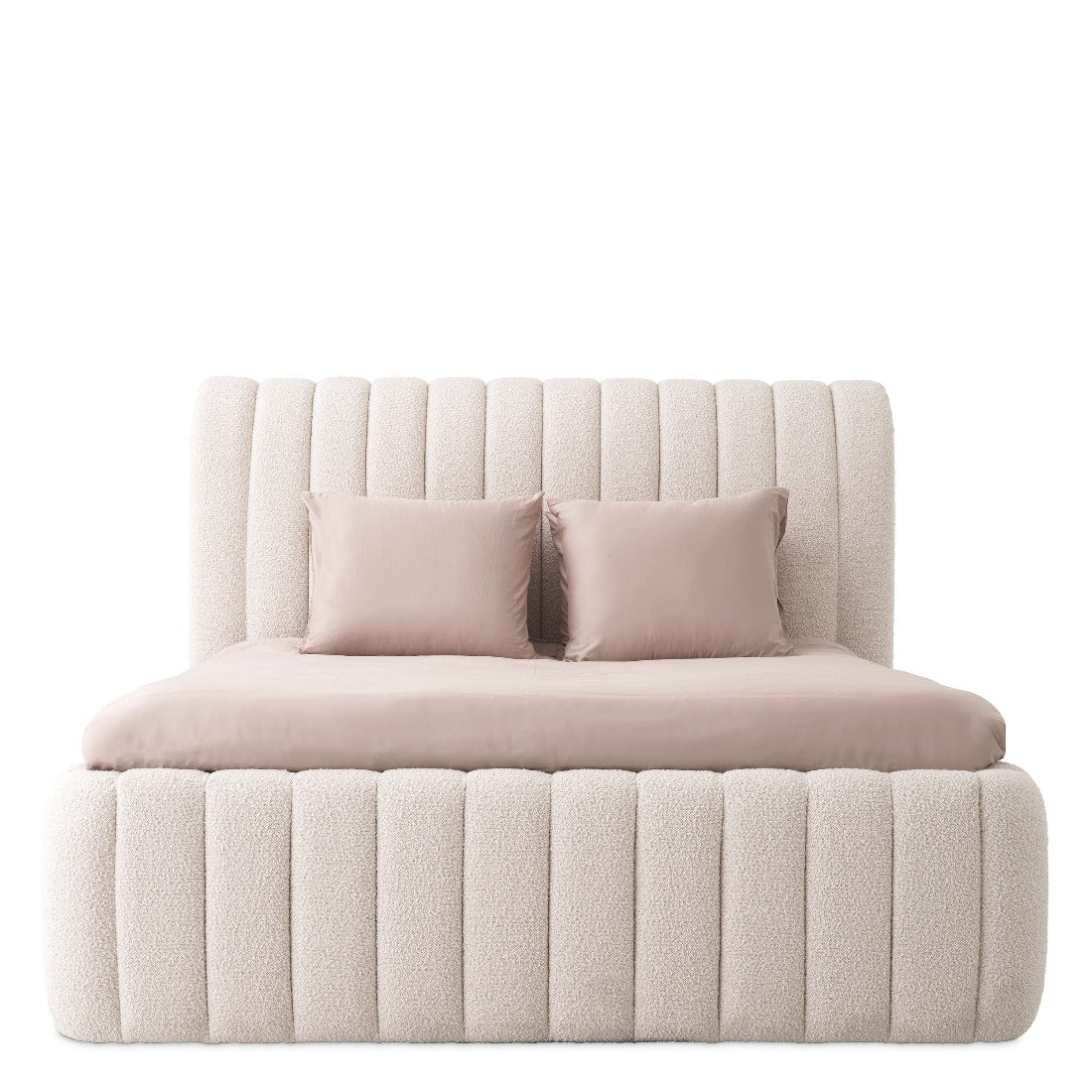 Bed Frame Eichholtz Sycamore Bouclé cream