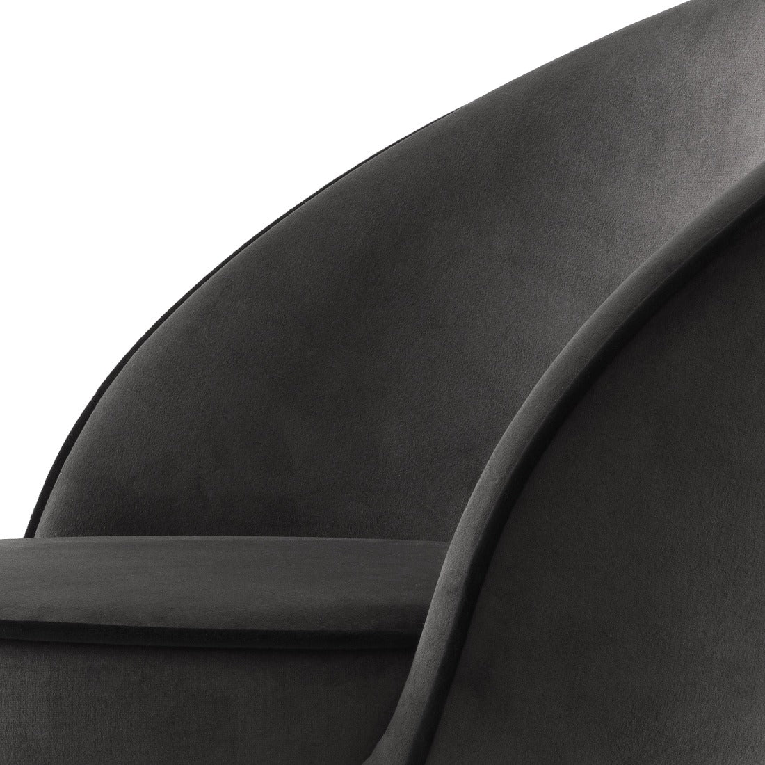 Counter stool Eichholtz Cooper dark grey velvet