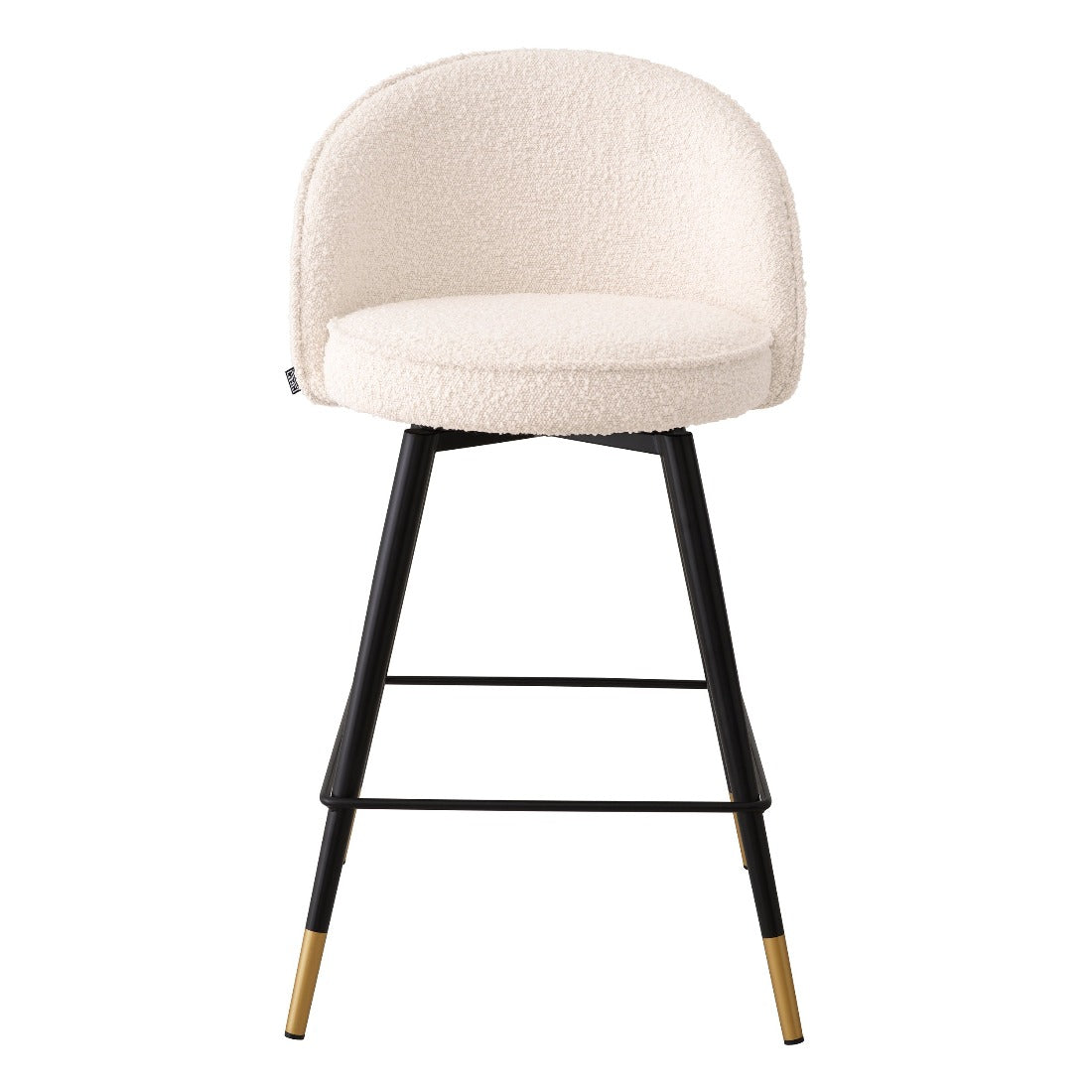 Counter stool Eichholtz Cooper bouclé cream