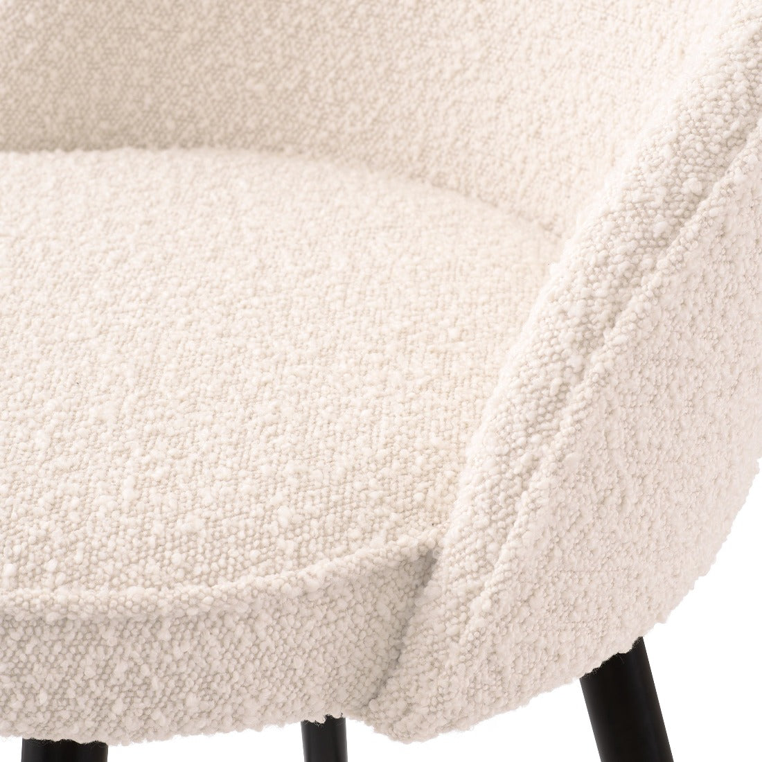 Counter stool Eichholtz Cooper bouclé cream