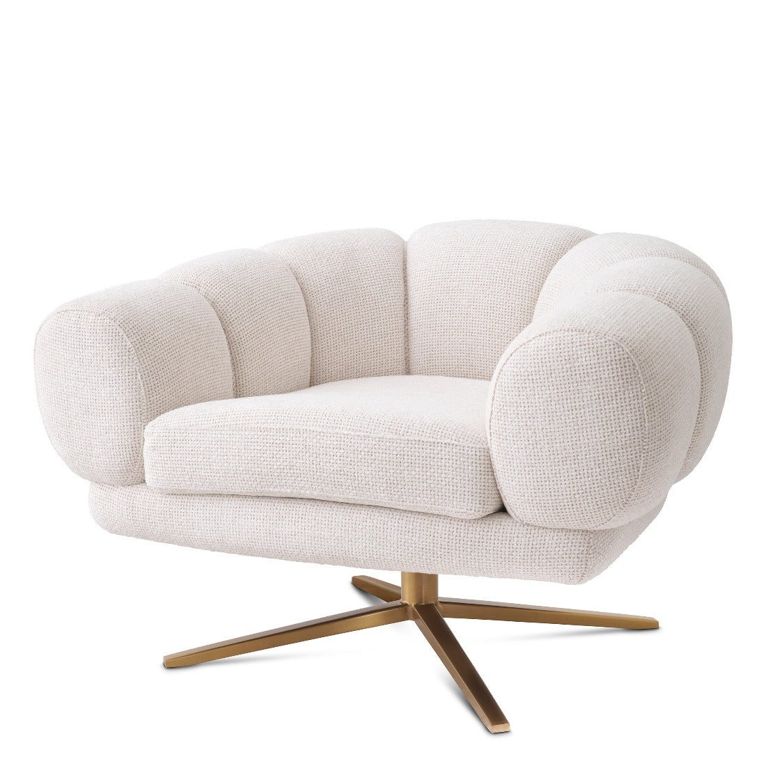 Swivel chair Eichholtz Sunset lyssa off-white draaibare fauteuil 
