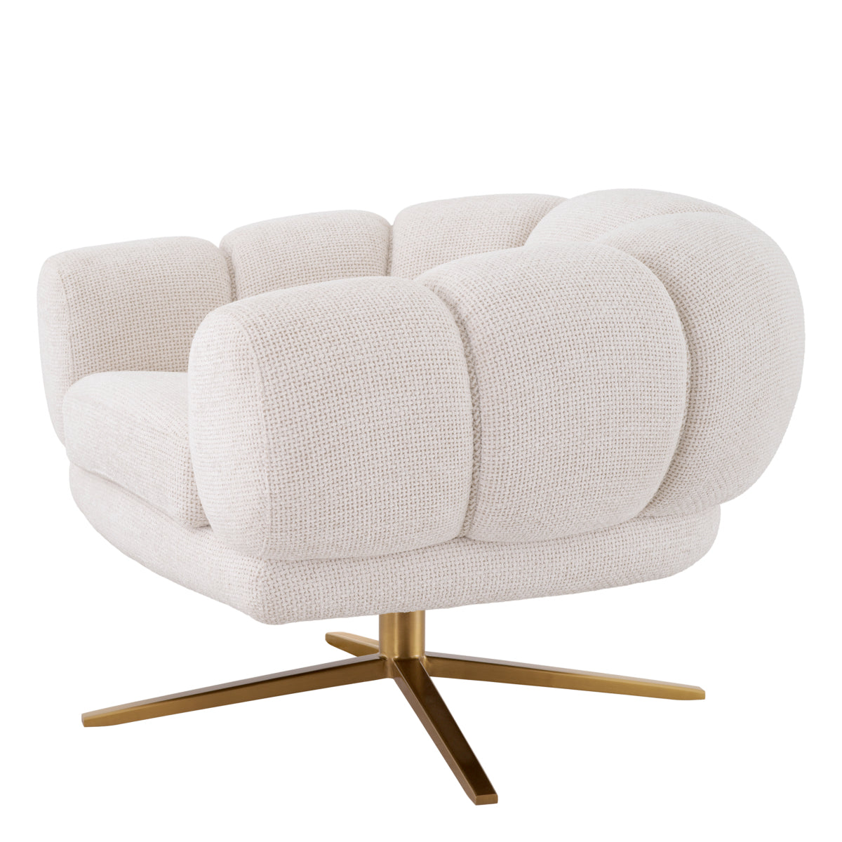 Swivel chair Eichholtz Sunset lyssa off-white draaibare fauteuil 