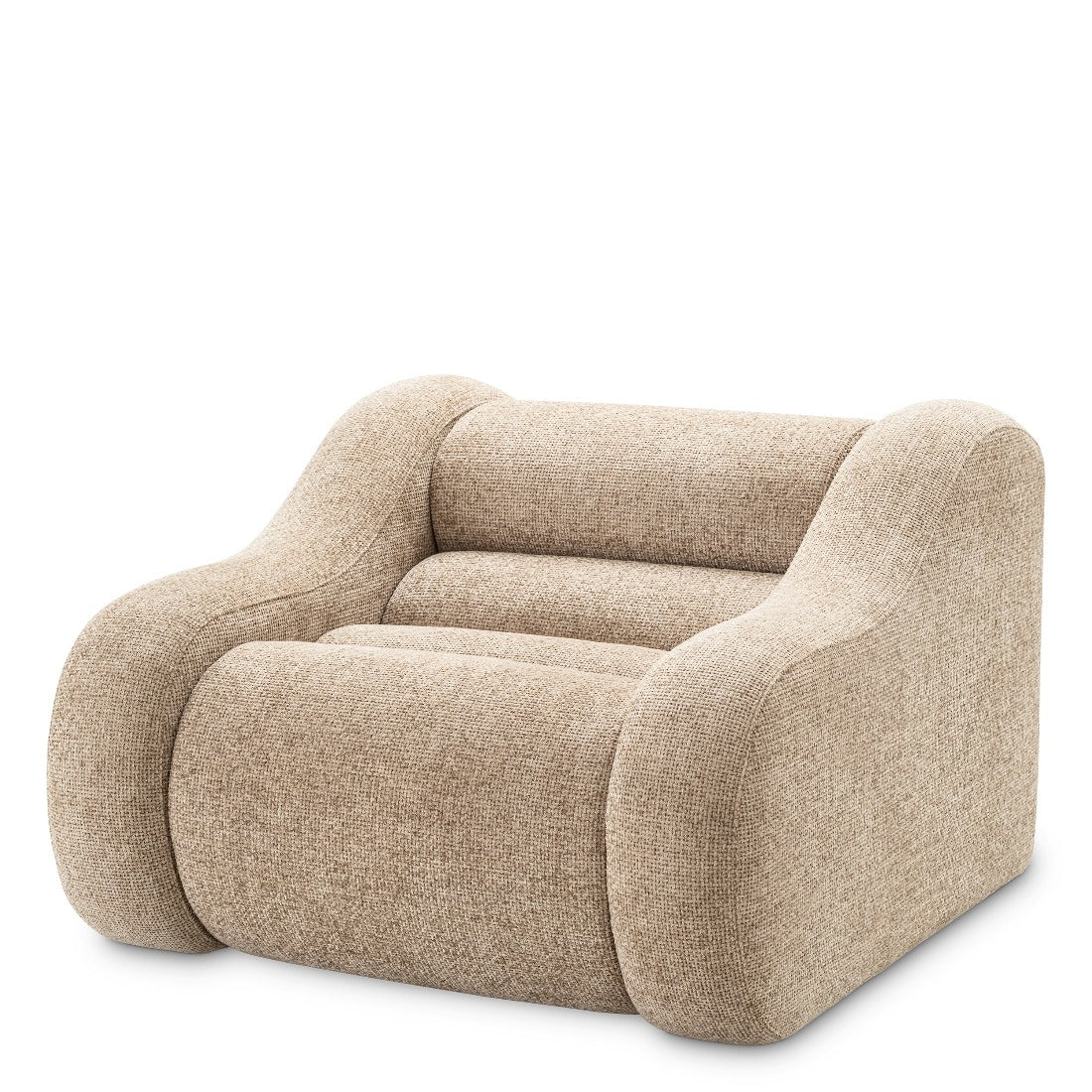 Chair Eichholtz Carbone lyssa sand fauteuil stoel