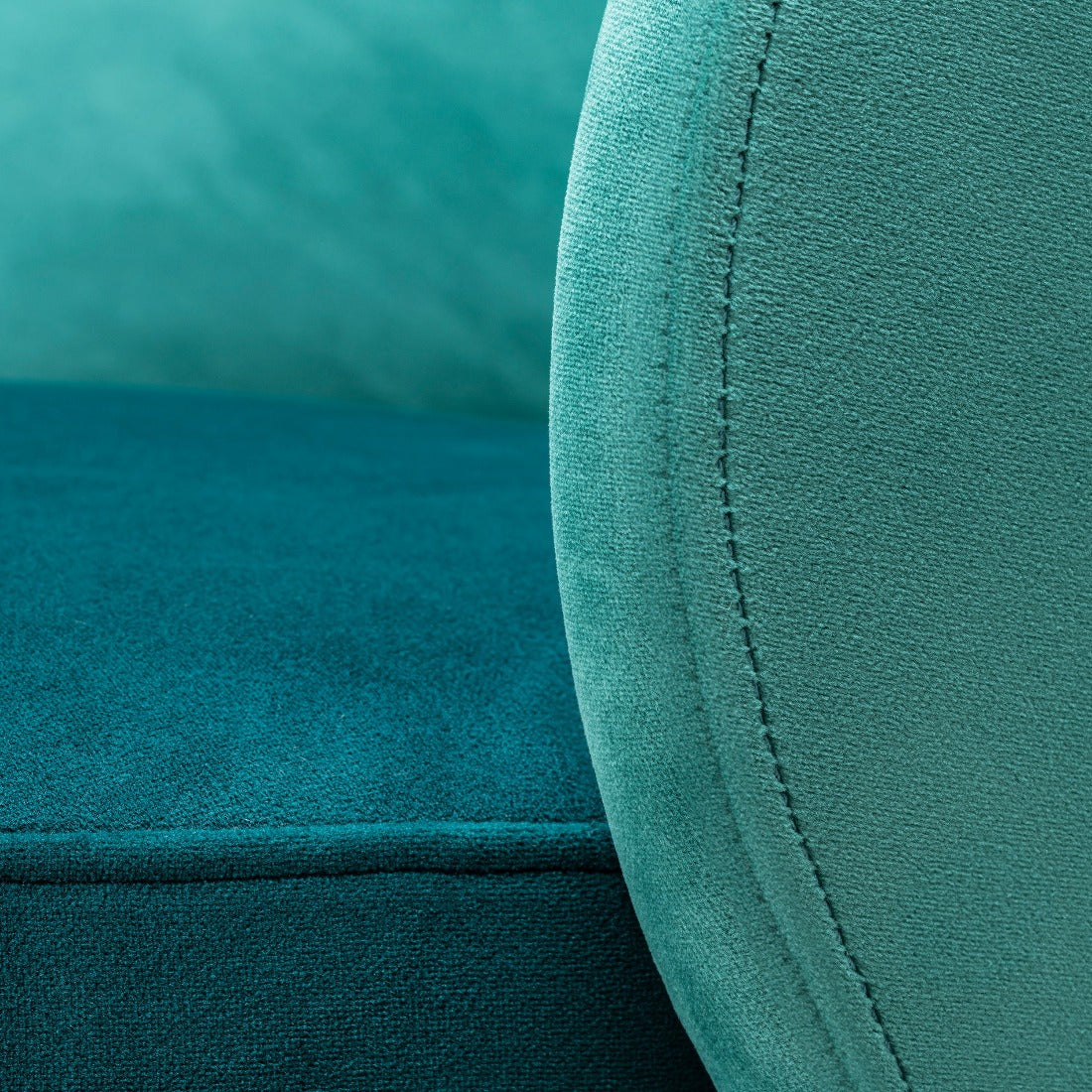 Low swivel dining chair Eichholtz Greer turquoise