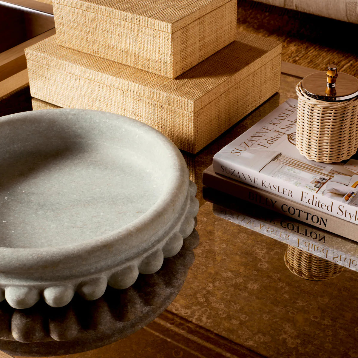 Eichholtz bowl Yerba white marble