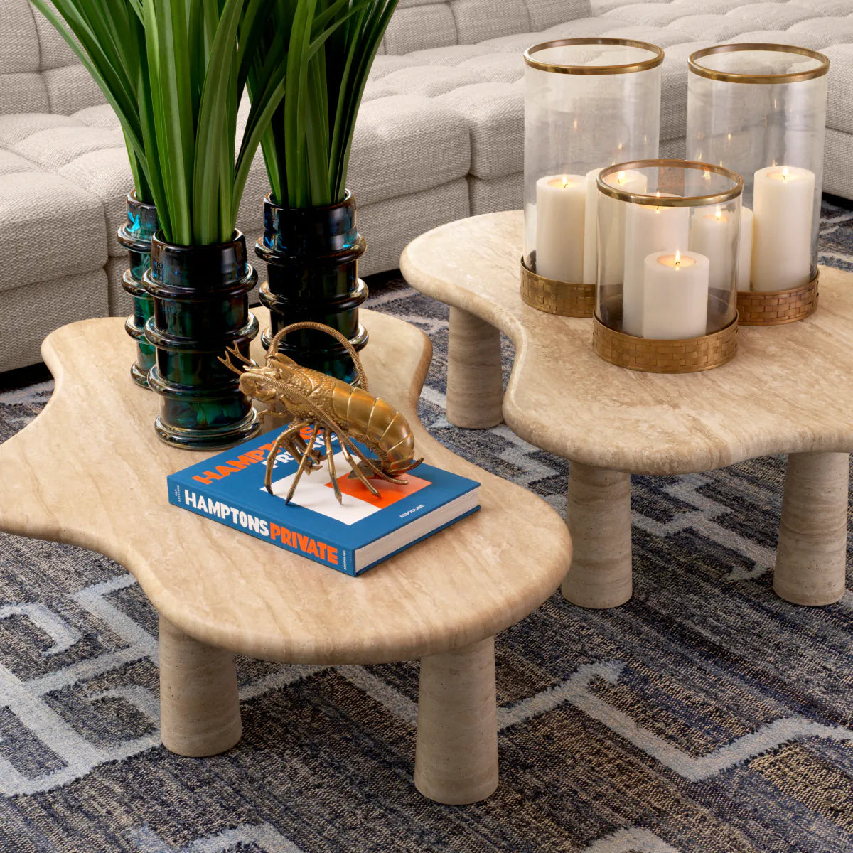 Eichholtz coffee table Isernia travertine