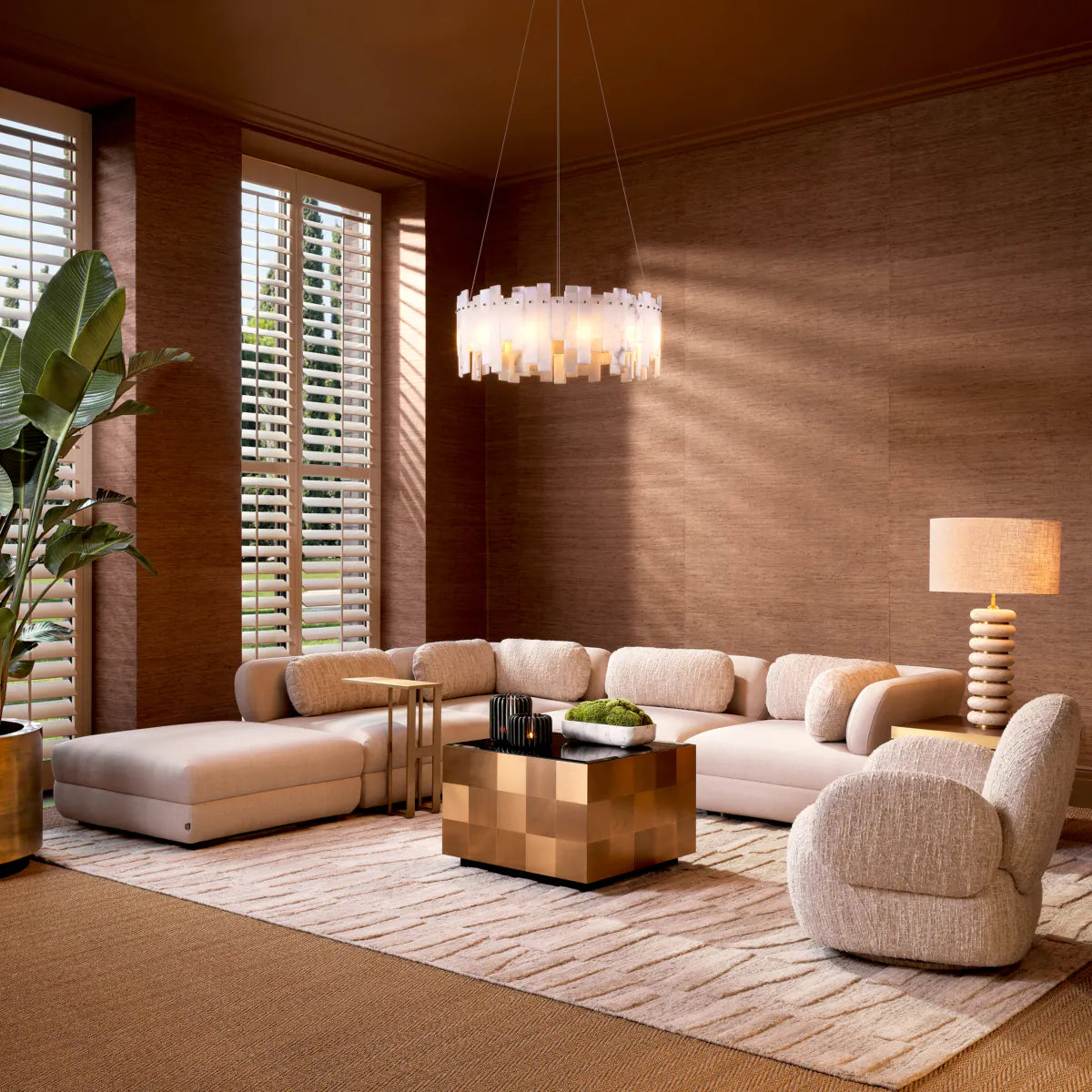 Eichholtz modular Sofa Paulo - ottoman