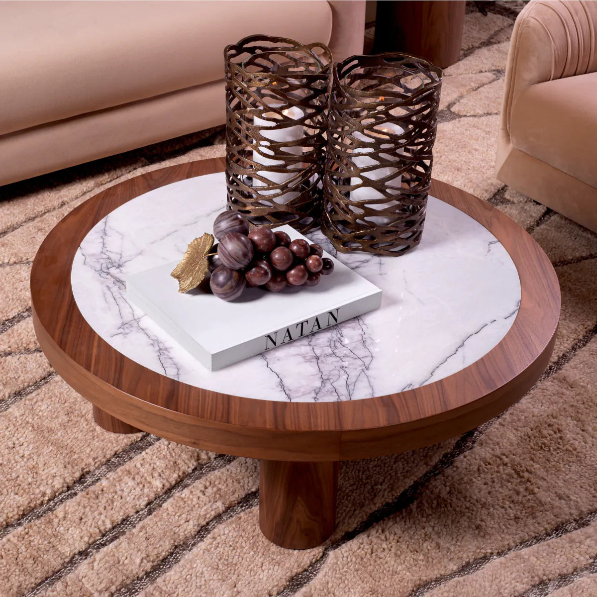 Eichholtz coffee table Presedio walnut