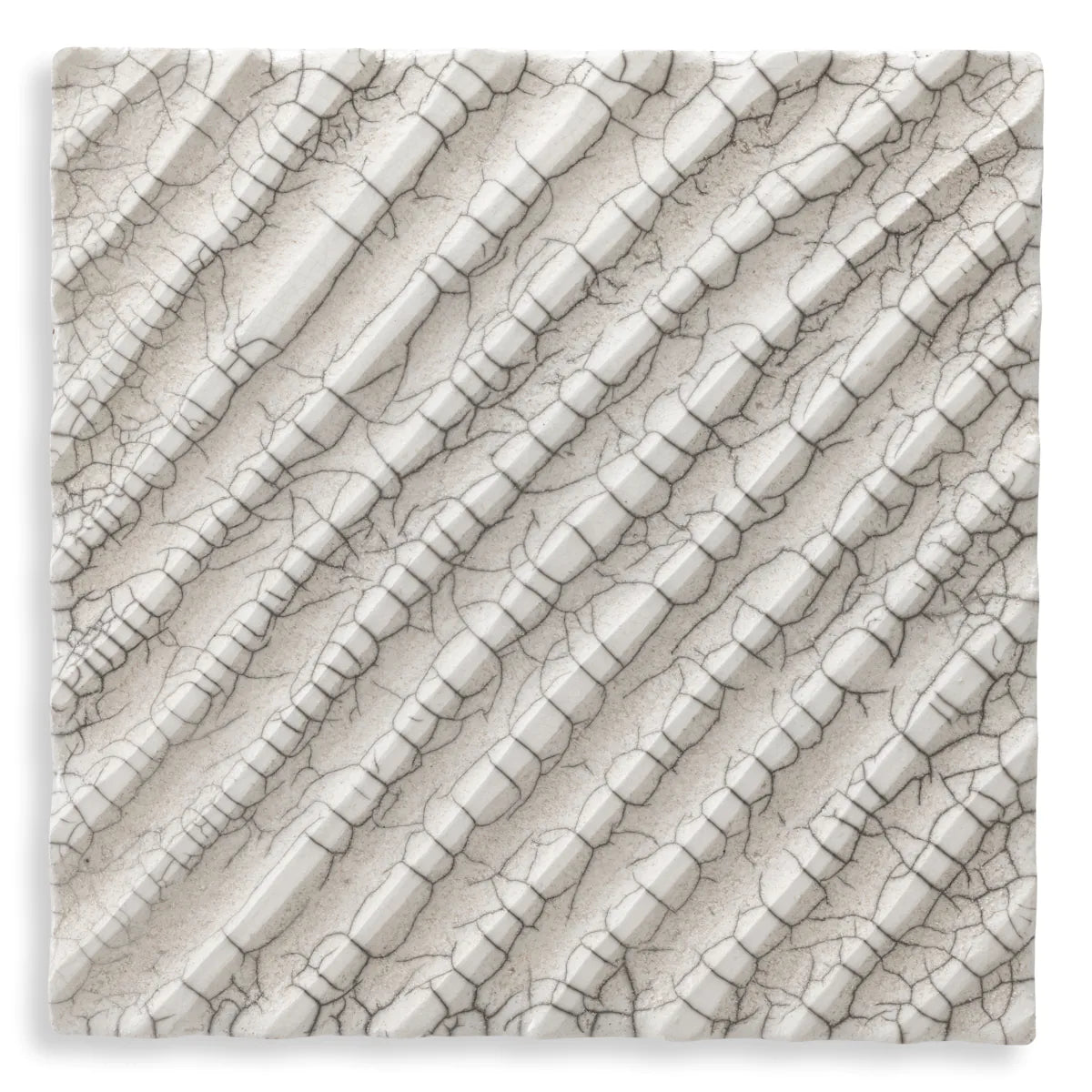 Eichholtz Wall decoration Division diagonal white ceramic