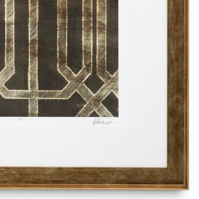 Print Trellis Pattern by Ethan Harper II set of 2-4