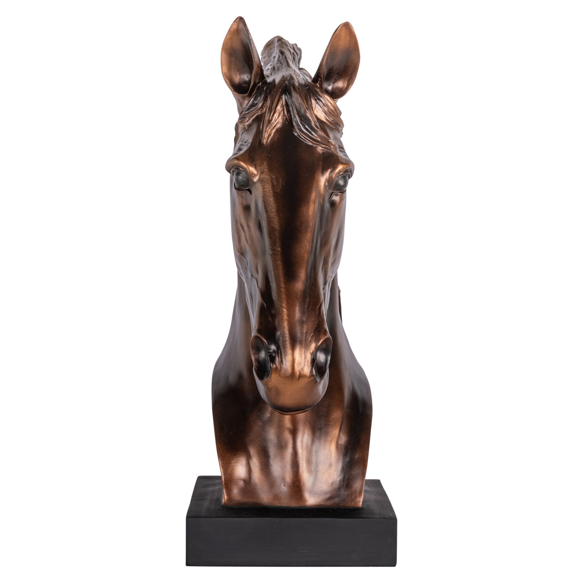 Decoratief object Shadow bronze horse head sculpture