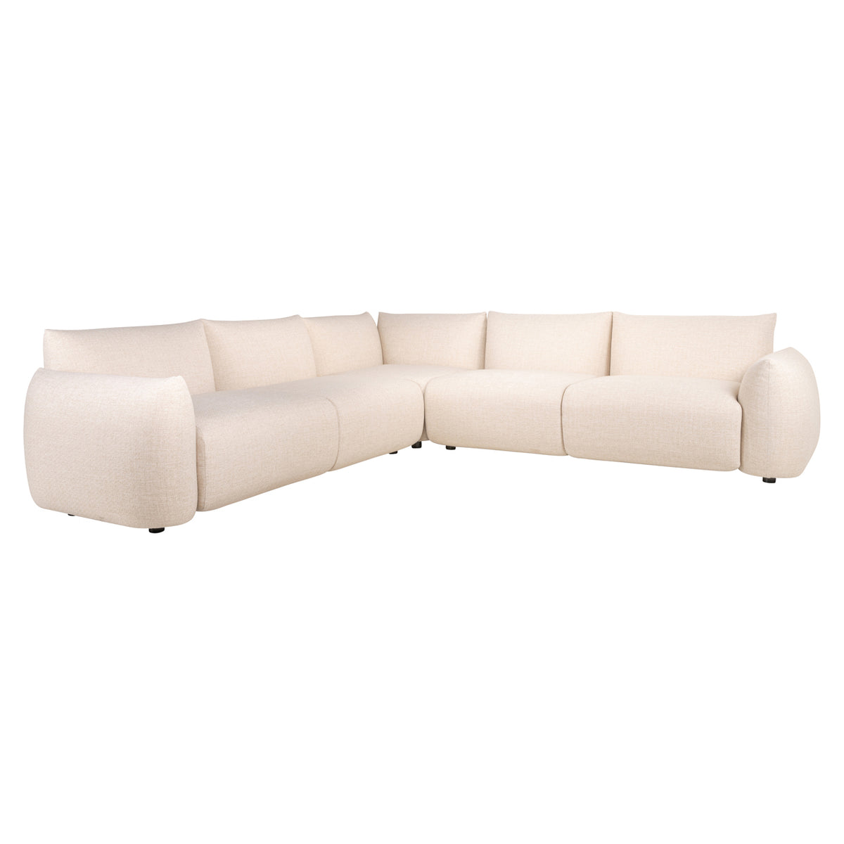 Outdoor-Sofa Dawson, beige, alpinefarbene Ecksofa