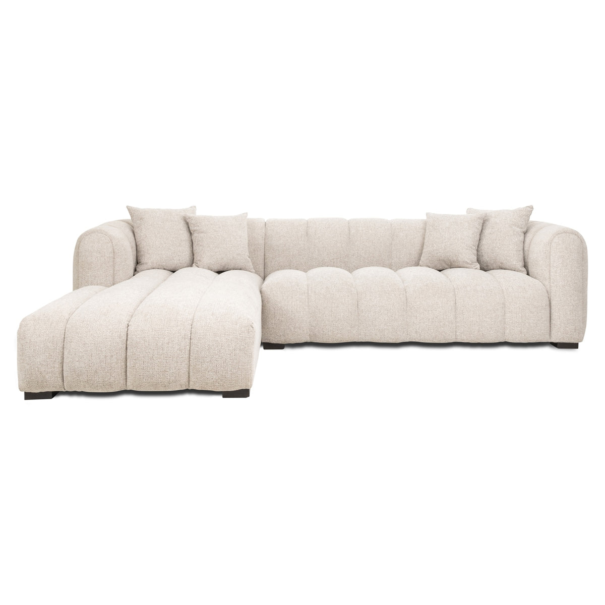 Novaro natural fancy lounge left sofa