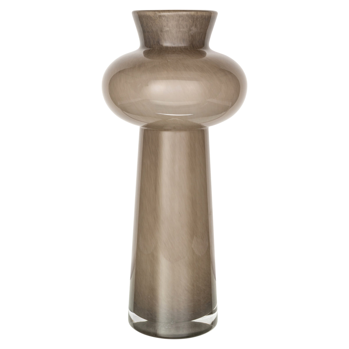 Vase Lunor taupe groß