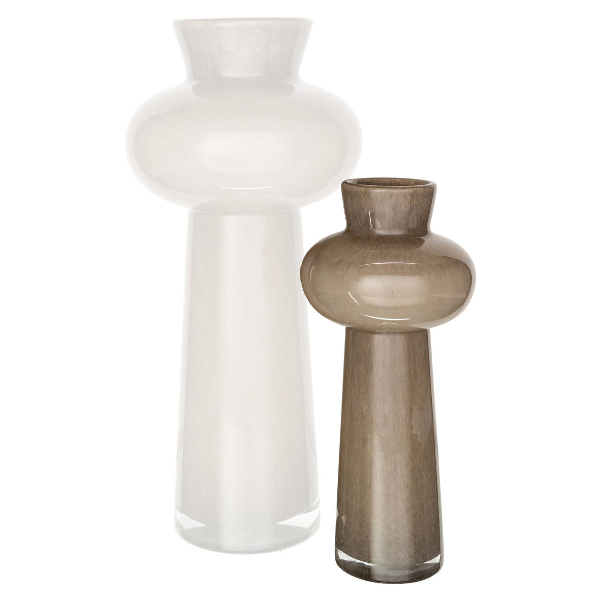 Vase Lunor taupe groß