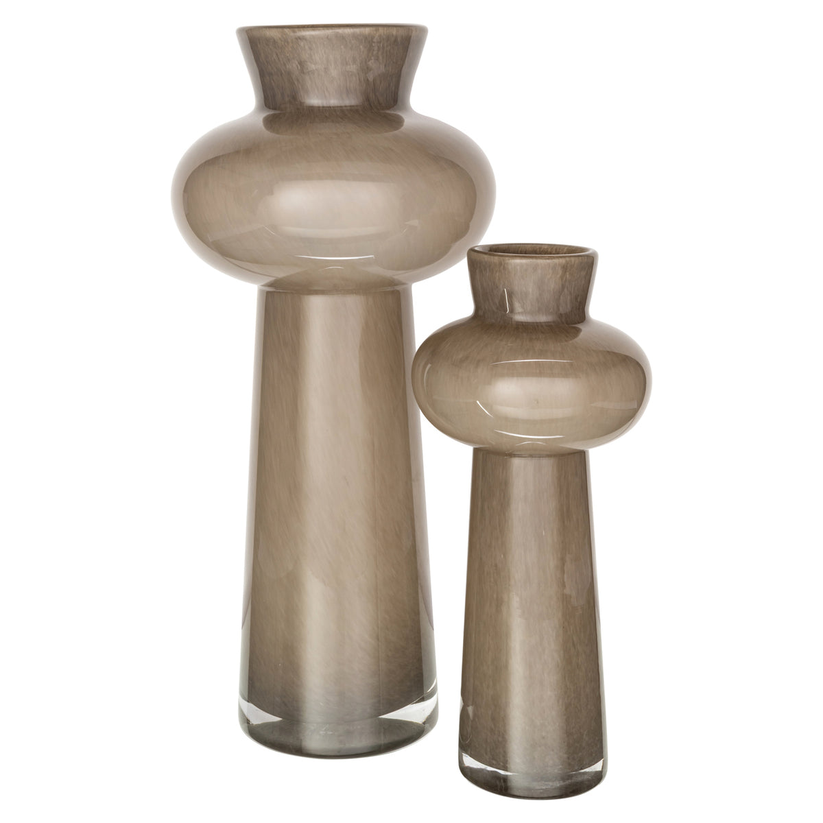 Vase Lunor taupe groß
