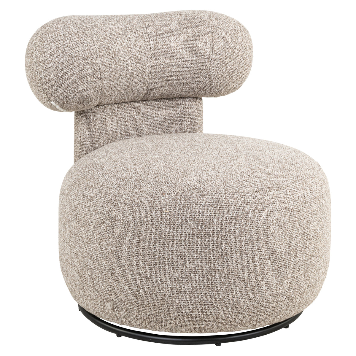 Fauteuil lounge Kaya cayenne brown pivotant