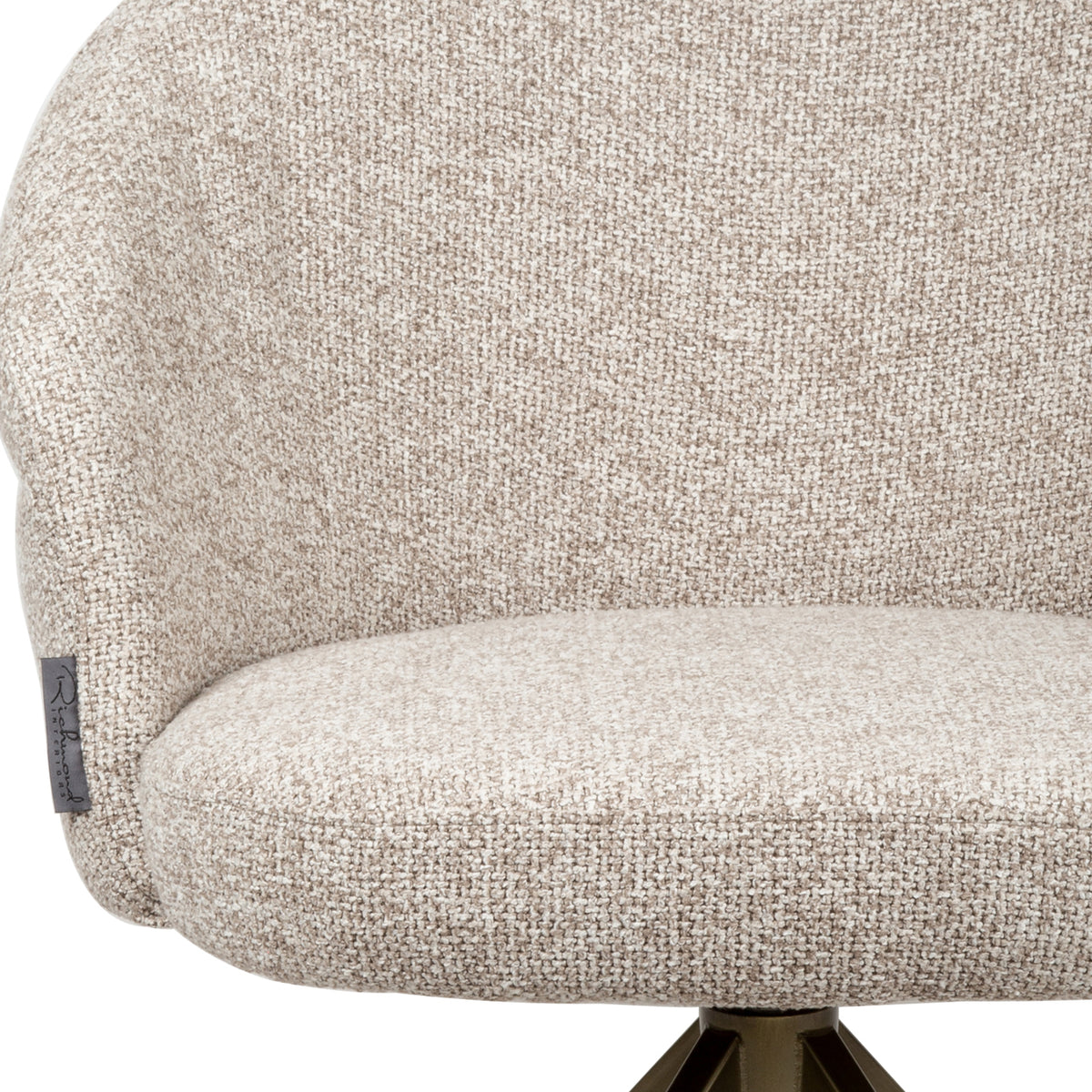 Esszimmerstuhl Zendaya cayenne brown drehbar, feuerhemmend