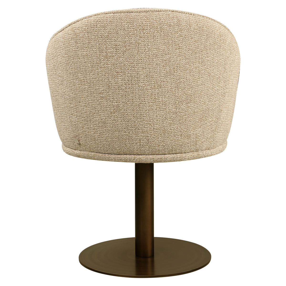 Beverly natural fancy swivel dining chair