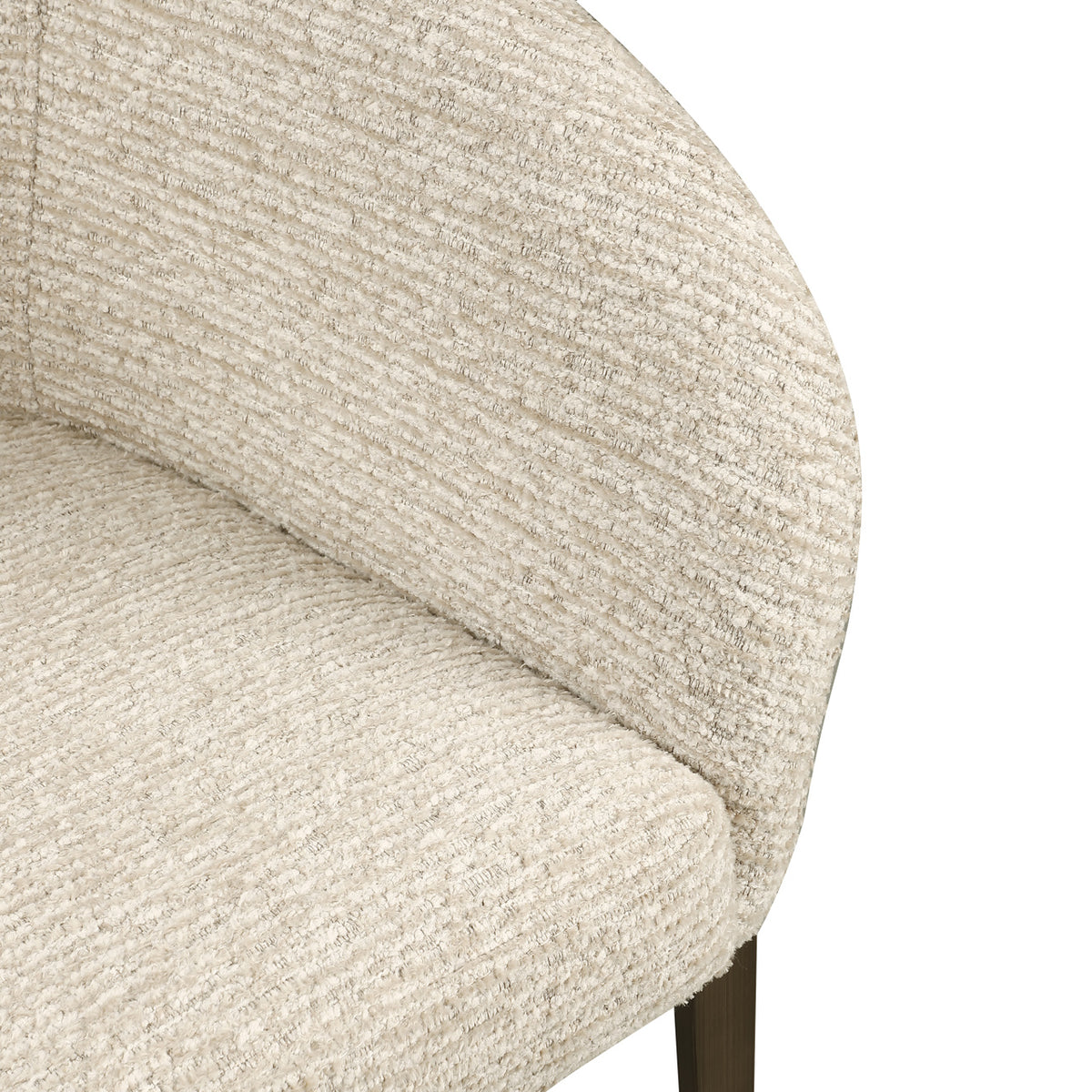 Chaise de salle à manger Kenzi natural linear ignifugée