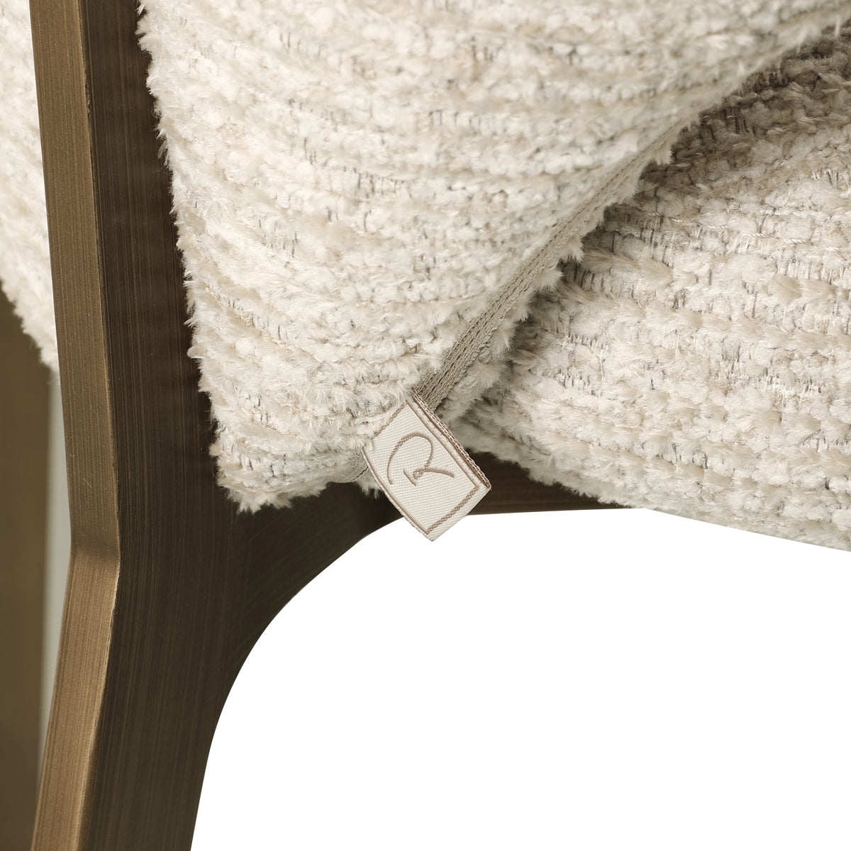 Chaise de salle à manger Kenzi natural linear ignifugée
