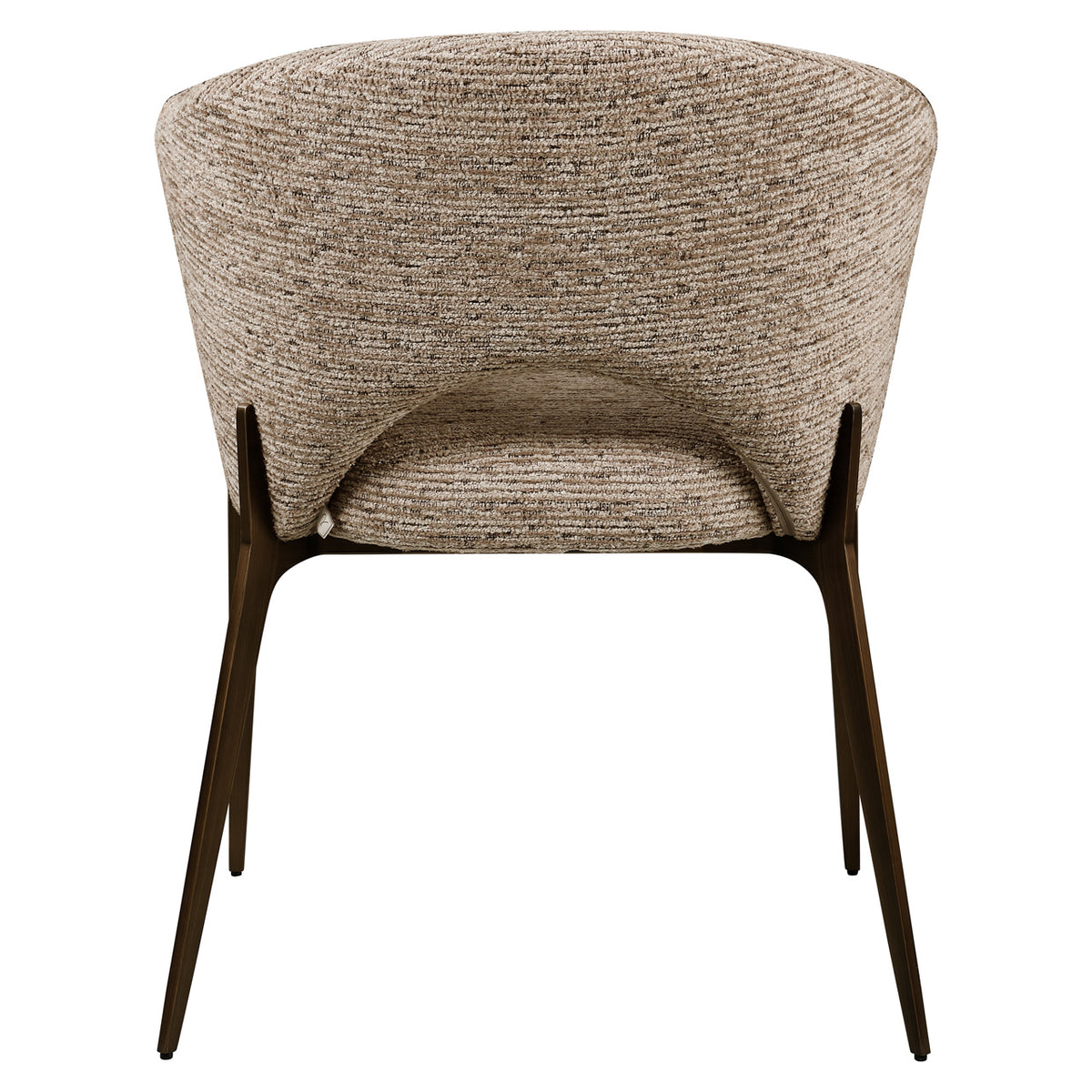 Dining Chair Kenzi mocca linear fire retardant